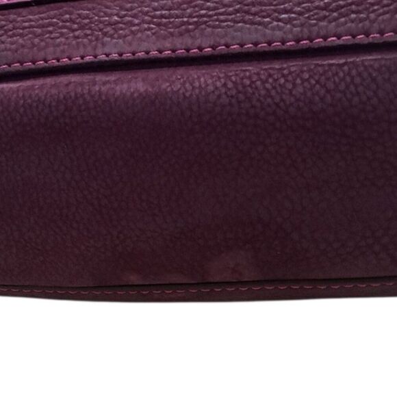 Vintage Coach Soho Small Hobo Leather Shoulder Bag Plum Turn Lock Style 9391 - Picture 13 of 14